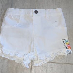 Toddler white shorts